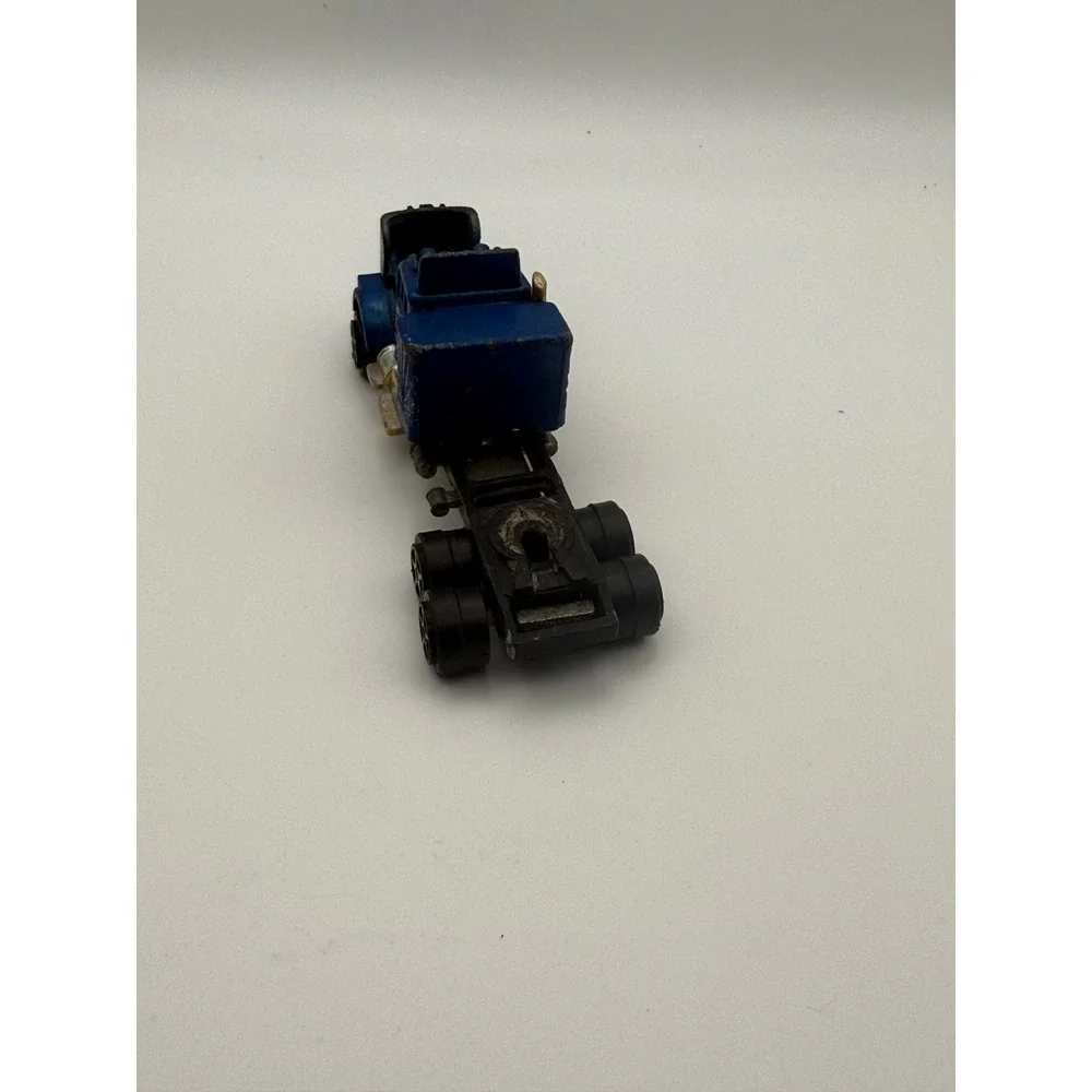 Vintage 1981 Zima Diecast Semi Truck Cab Blue 1/64 Scale Made in Hong Kong Toy